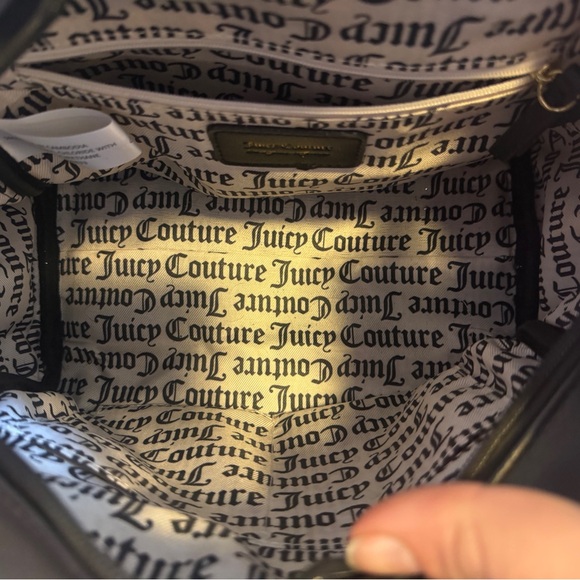 Juicy couture black gray with flowers purse/ handbag - Picture 8 of 16